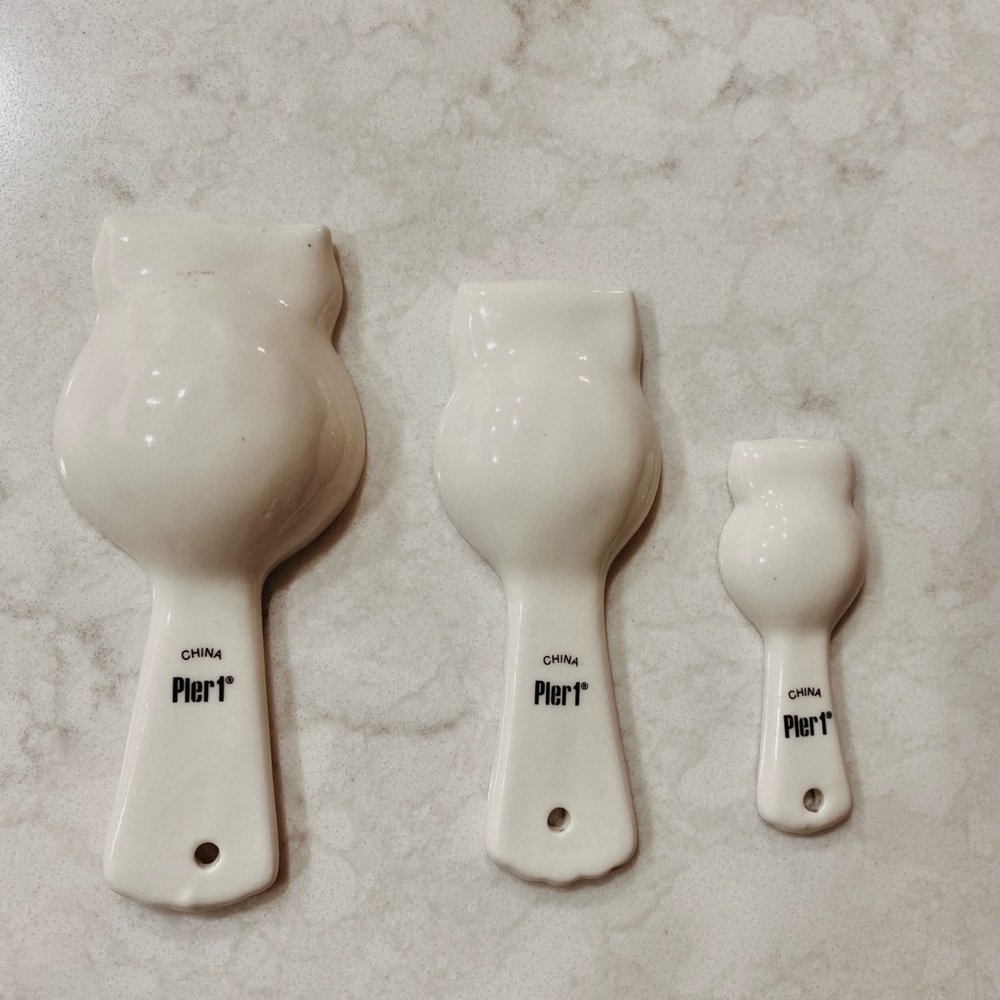 Pier 1 Snow Owl Measuring Spoons - Picture 3 of 3
